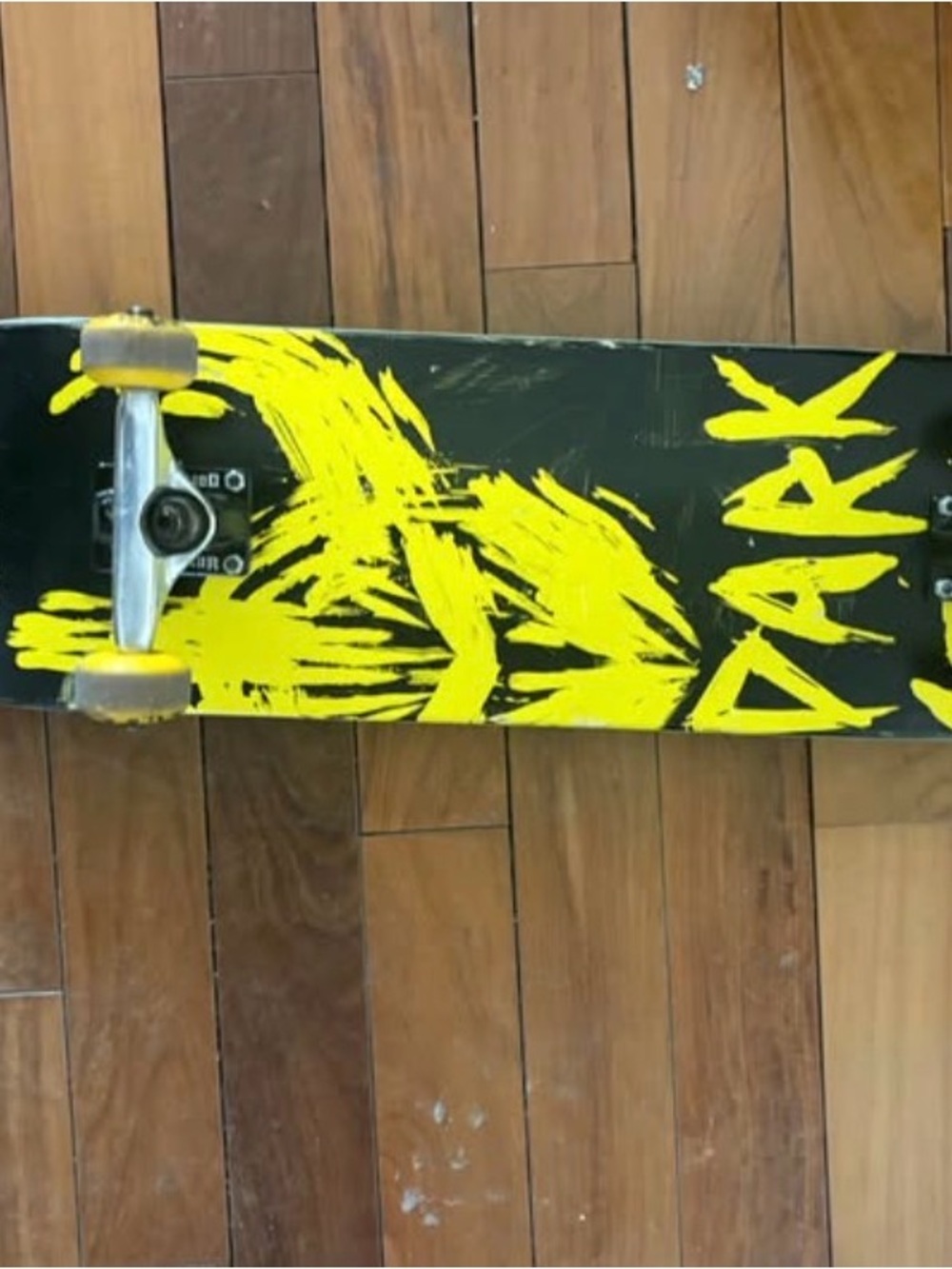Dark Yellow Graphic Skateboard for Kids - Design